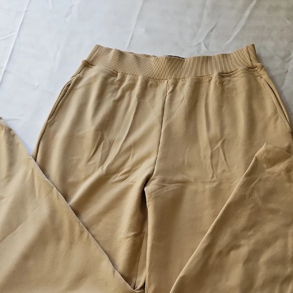 🌸L'AGENCE Campbell Beige‎ Ribbed Waistband Pants